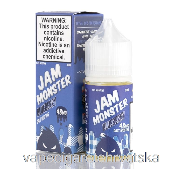 Vape Cigarete Borovnica - Džem Monster Soli - 30ml 24mg
